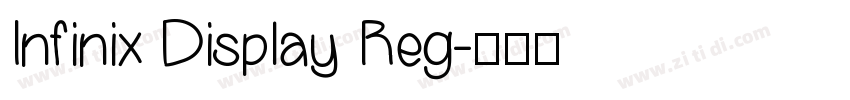 Infinix Display Reg字体转换